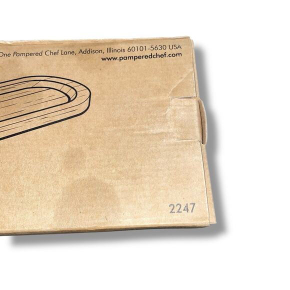 Pampered Chef Bamboo Cracker Snack Serving Party Tray Platter 2247 Wood 15 x 5" - Picture 6 of 10